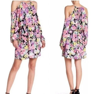 Reformation Charles Henry PInk Floral Whimsy Dress S Puff Sleeves Cottage Fairy